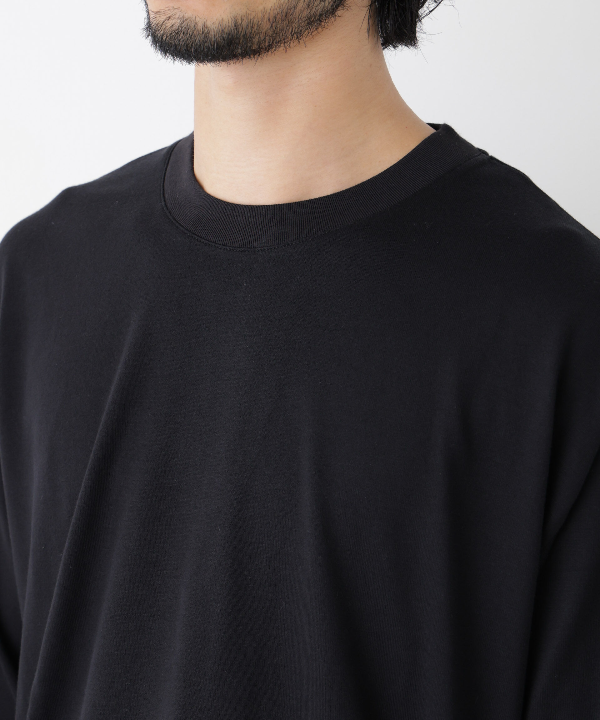 NANO universe「Anti Soaked(R)  汗染み防止 ビッグTシャツ 長袖」|Tシャツ・カットソー|