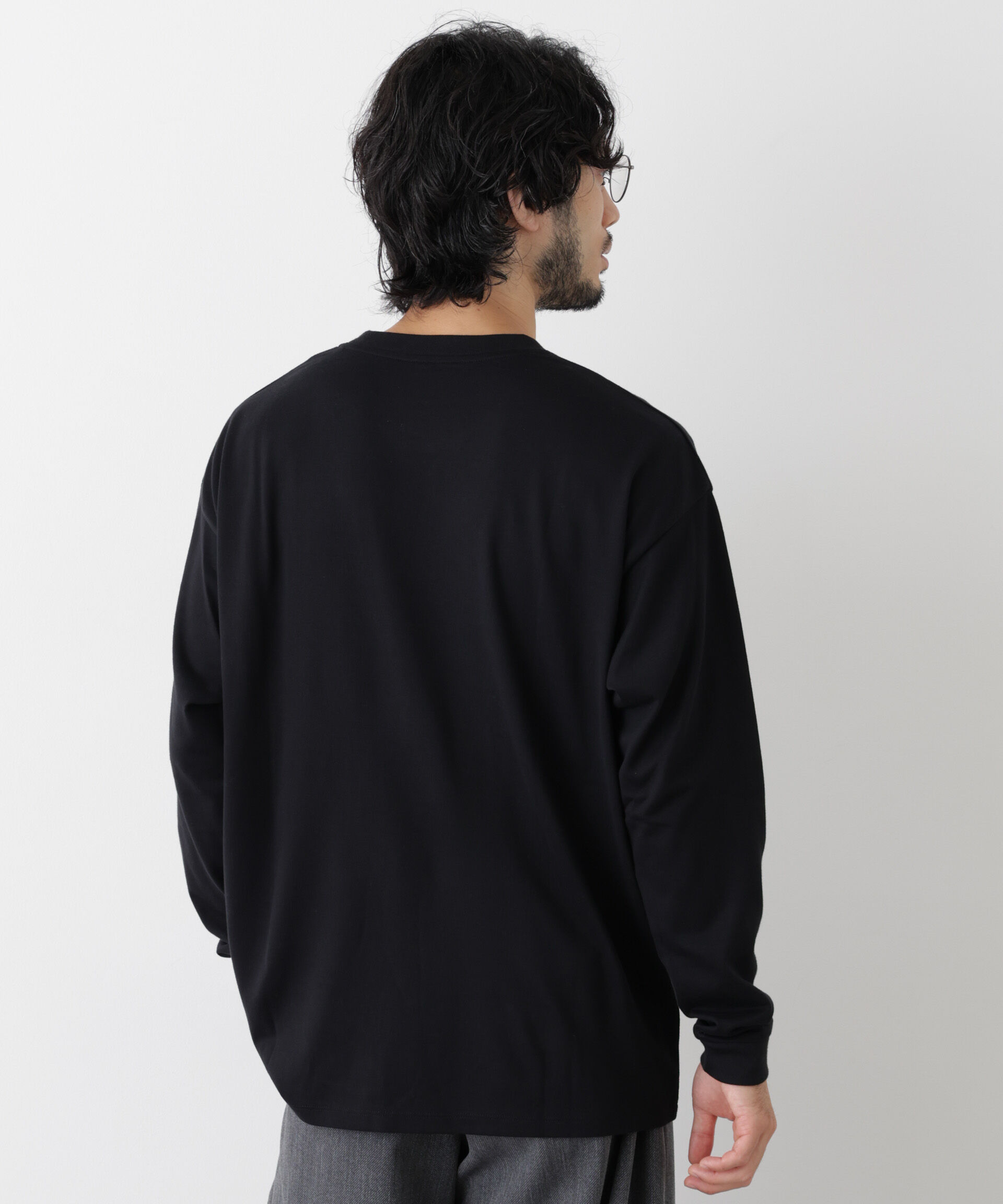 NANO universe「Anti Soaked(R)  汗染み防止 ビッグTシャツ 長袖」|Tシャツ・カットソー|