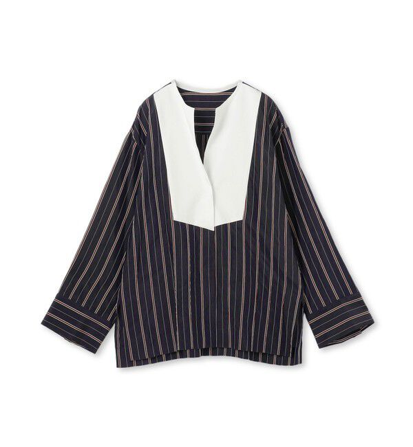 BEIGE,「PALMER / ストライプシャツブラウス」|シャツ・ブラウス|