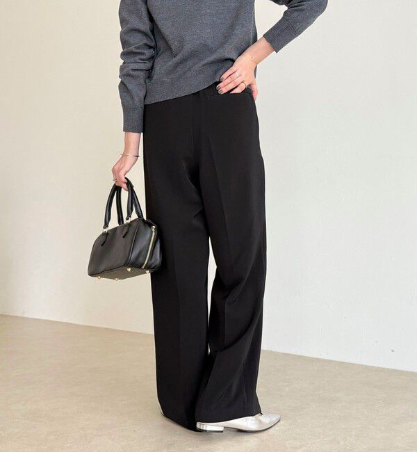 fredy emue「【4サイズ展開】とろみWarmタックスラックス」|スラックス|