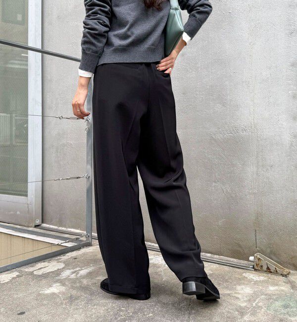 fredy emue「【4サイズ展開】とろみWarmタックスラックス」|スラックス|