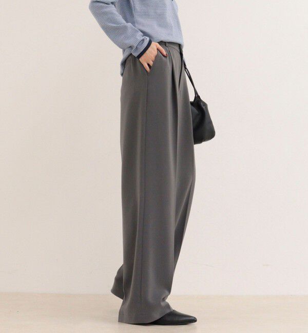 fredy emue「【4サイズ展開】とろみWarmタックスラックス」|スラックス|