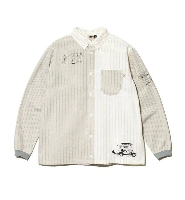 FREDY MAC「【Duckster/ダックスター】OJISANゴルフスナップシャツ」|シャツ・ブラウス|グレー系その他