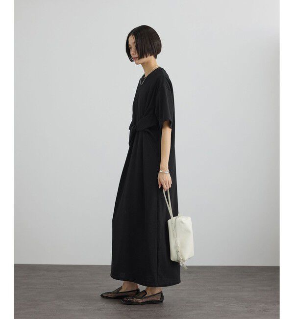 SALON adam et rope'「【WEB限定】ドライコットンツイストディテールワンピース」|ワンピース|