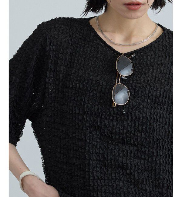 SALON adam et rope'「【WEB限定】ティアードラッセルシアーTシャツ」|Tシャツ・カットソー|