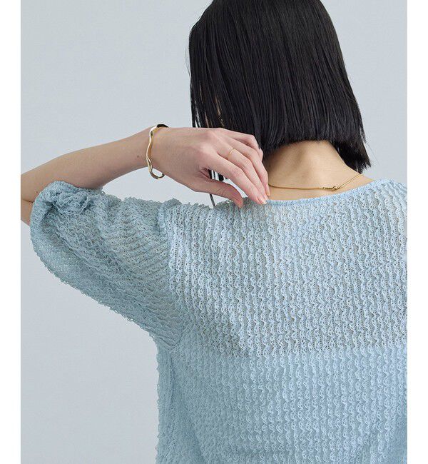 SALON adam et rope'「【WEB限定】ティアードラッセルシアーTシャツ」|Tシャツ・カットソー|