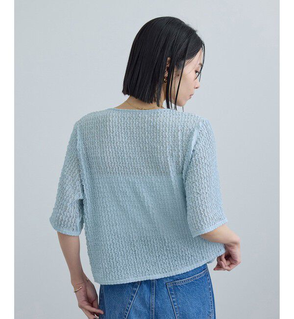 SALON adam et rope'「【WEB限定】ティアードラッセルシアーTシャツ」|Tシャツ・カットソー|