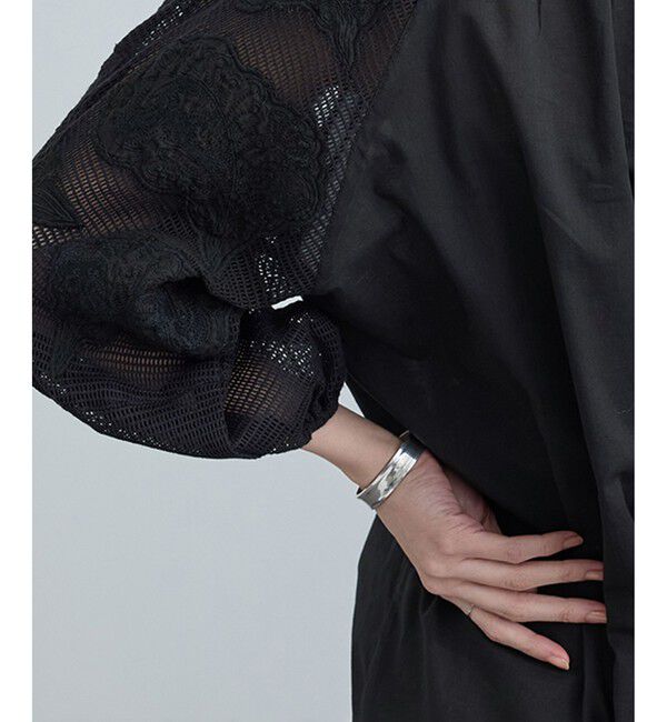 SALON adam et rope'「【WEB限定】ネット刺繍レースワンピース」|ワンピース|