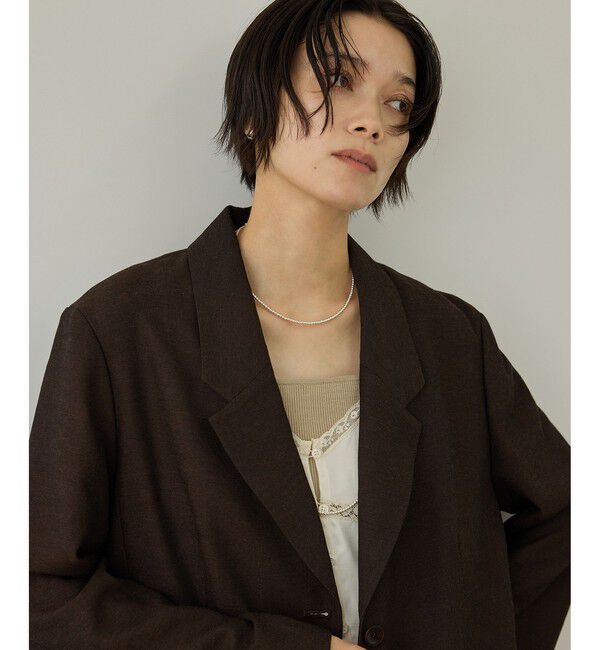 SALON adam et rope'「ビスコースウールエフォートレスジャケット / セットアップ対応」|テーラードジャケット|