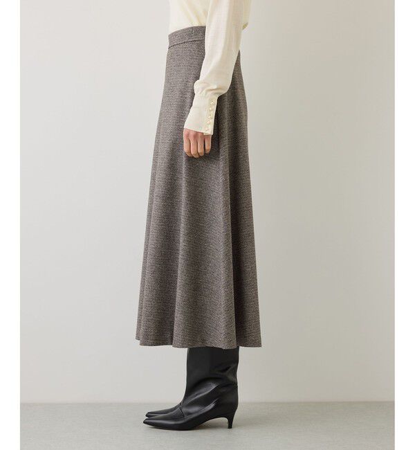 ROPE「【J'aDoRe・一部店舗限定サイズ】ガンクラブチェックセミフレアースカート/吸湿発熱・イージーケア」|スカート|