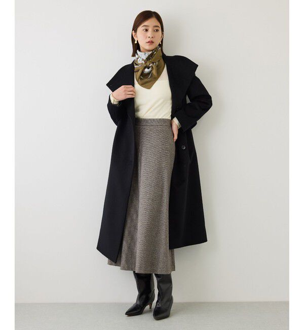 ROPE「【J'aDoRe・一部店舗限定サイズ】ガンクラブチェックセミフレアースカート/吸湿発熱・イージーケア」|スカート|