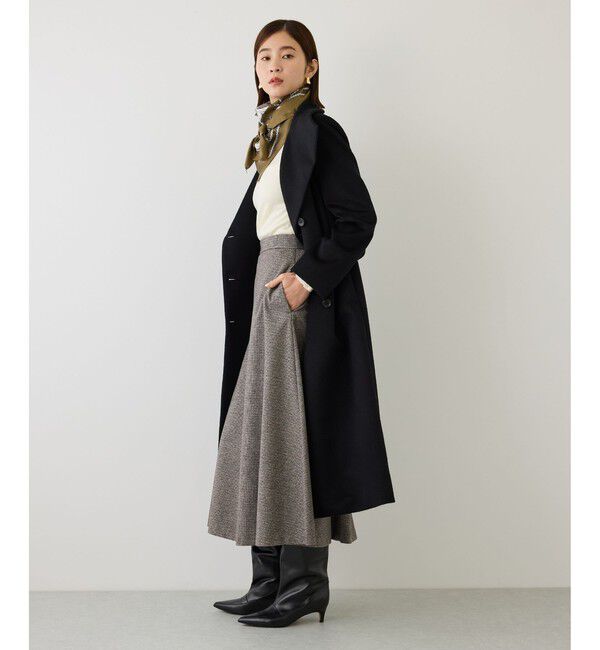 ROPE「【J'aDoRe・一部店舗限定サイズ】ガンクラブチェックセミフレアースカート/吸湿発熱・イージーケア」|スカート|