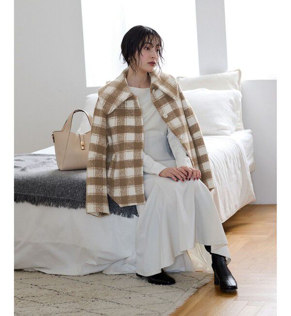 VIS「ビッグカラーモモンガシャギーショートコート」|その他|