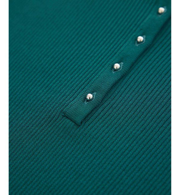 Rope&rsquo;Picnic「八方映えニット フレンチスリーブキーネックニットプルオーバー/UVカット・イージーケア」|ニット・セーター|