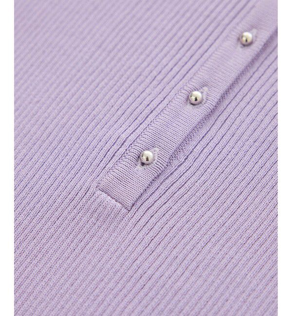 Rope&rsquo;Picnic「八方映えニット フレンチスリーブキーネックニットプルオーバー/UVカット・イージーケア」|ニット・セーター|