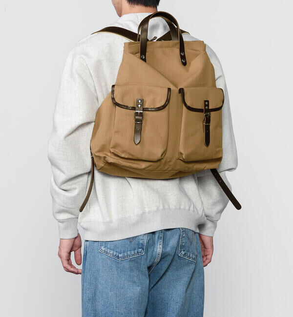  「Zilla | コットンキャンバス 2WAYリュックサック WOMEN」|リュック|BEIGE