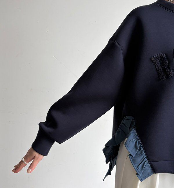  「【WEB限定】ダンボールサイドフリルサガラ刺繍プルオーバー」|Tシャツ・カットソー|