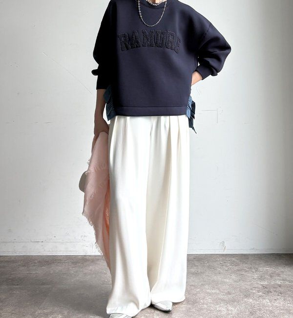  「【WEB限定】ダンボールサイドフリルサガラ刺繍プルオーバー」|Tシャツ・カットソー|