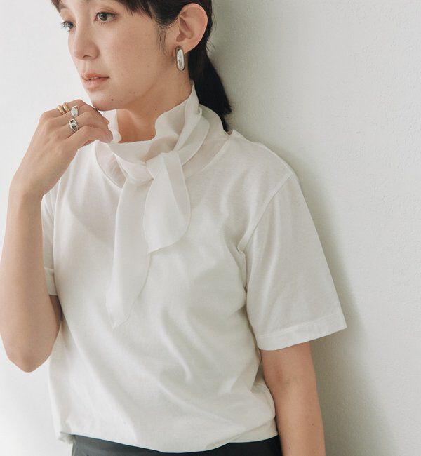  「サテンスカーフTee」|Tシャツ・カットソー|