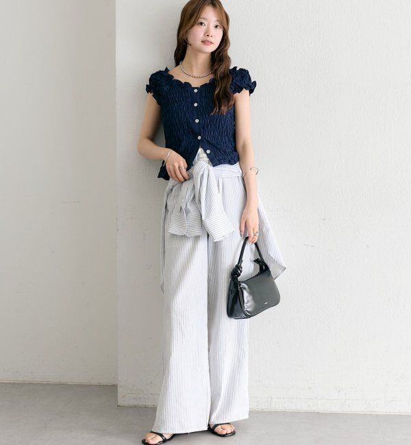  「26AWシャーリングフレンチブラウス」|シャツ・ブラウス|