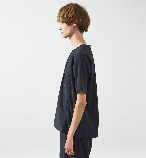 ABAHOUSE「【セットアップ対応】 ウーブン ドライ フハクTシャツ / クルーネック」|Tシャツ・カットソー|