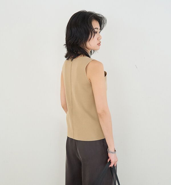 Rouge vif「総針編みノースリーブニット」|ニット・セーター|