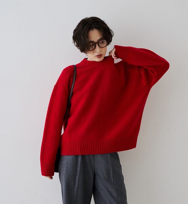 Rouge vif「クィーンズタウンウールクルーネックニットプルオーバー【予約】」|ニット・セーター|