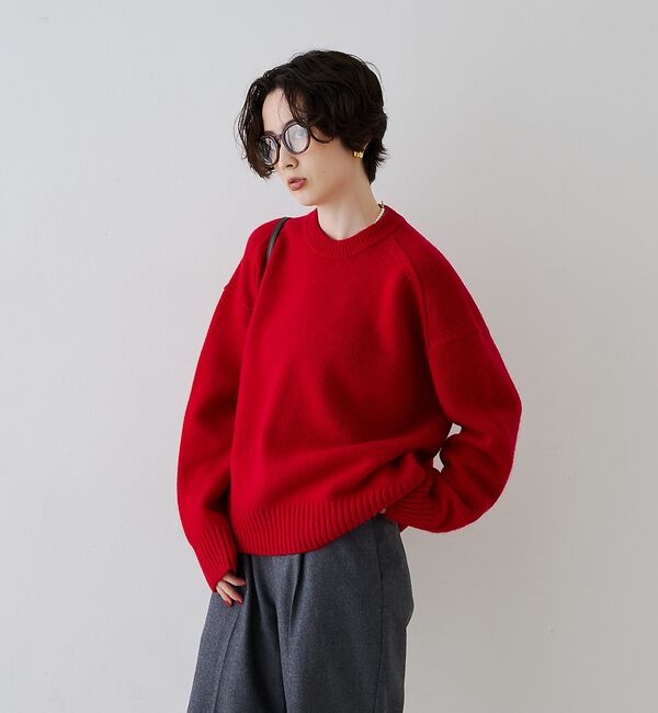 Rouge vif「クィーンズタウンウールクルーネックニットプルオーバー【予約】」|ニット・セーター|