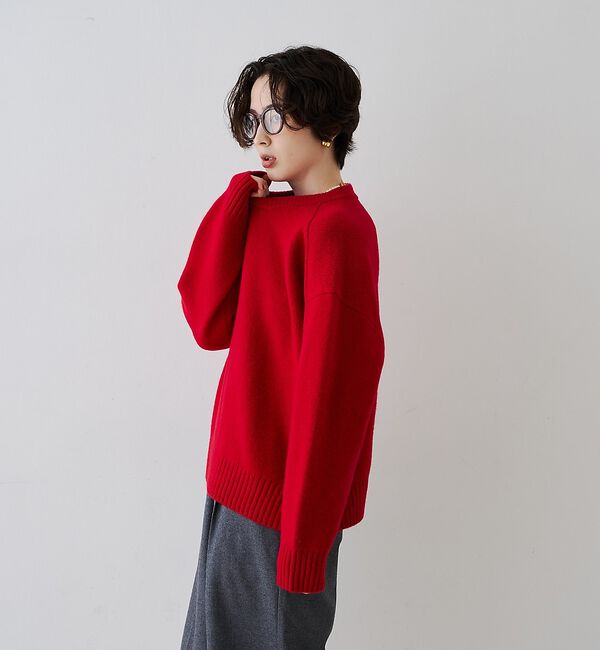 Rouge vif「クィーンズタウンウールクルーネックニットプルオーバー【予約】」|ニット・セーター|