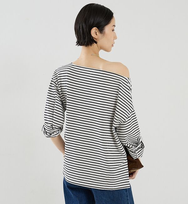 The Store by C' 「【REMI RELIEF】【別注】オフショルボーダープルオーバー」|Tシャツ・カットソー|