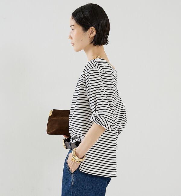 The Store by C' 「【REMI RELIEF】【別注】オフショルボーダープルオーバー」|Tシャツ・カットソー|