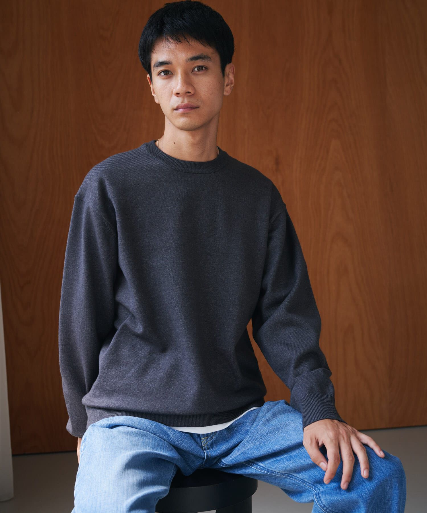 URBAN RESEARCH DOORS「『仁村紗和さん着用』『UR TECH 200日ニット』クルーネック」|ニット・セーター|