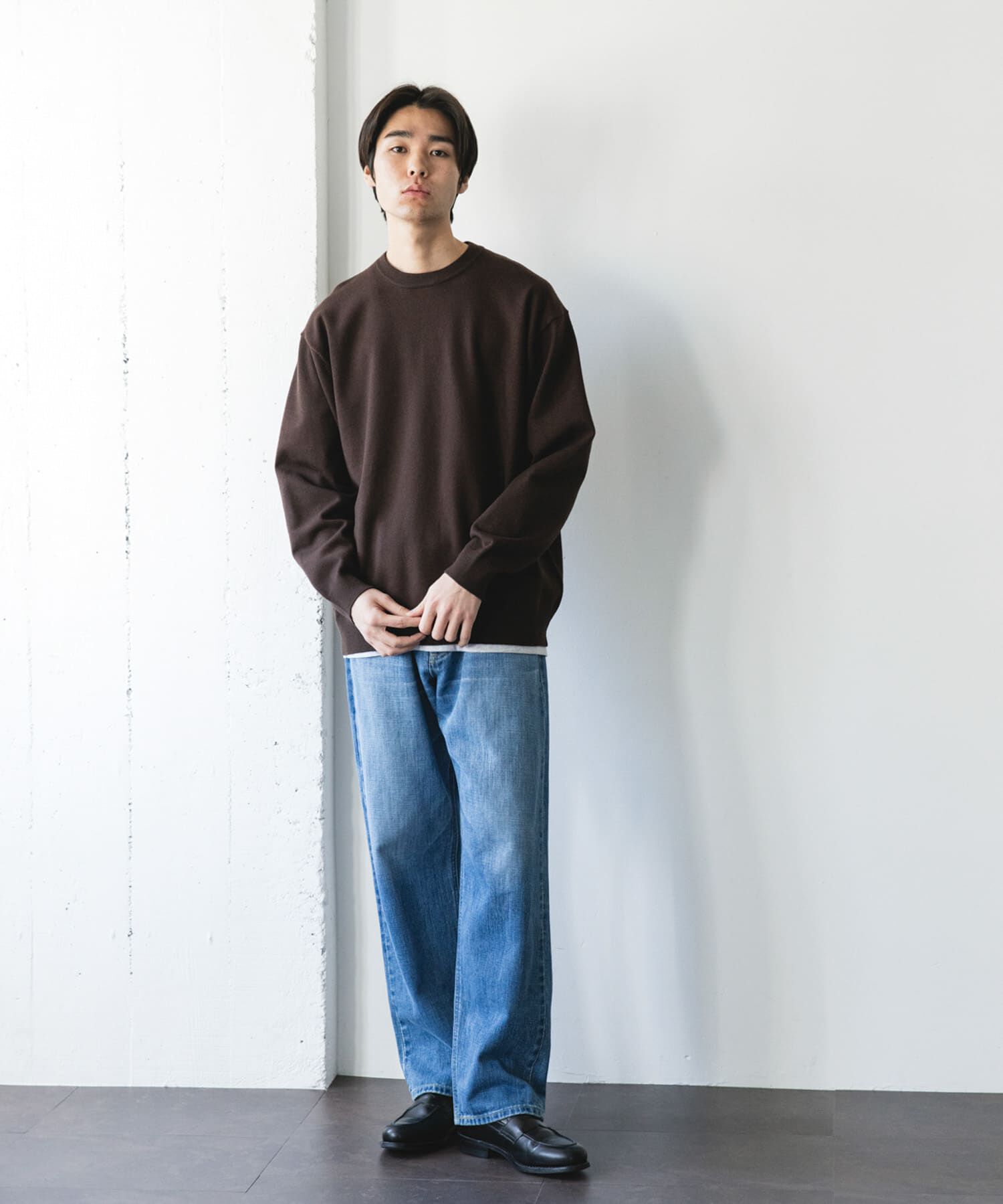 URBAN RESEARCH DOORS「『仁村紗和さん着用』『UR TECH 200日ニット』クルーネック」|ニット・セーター|