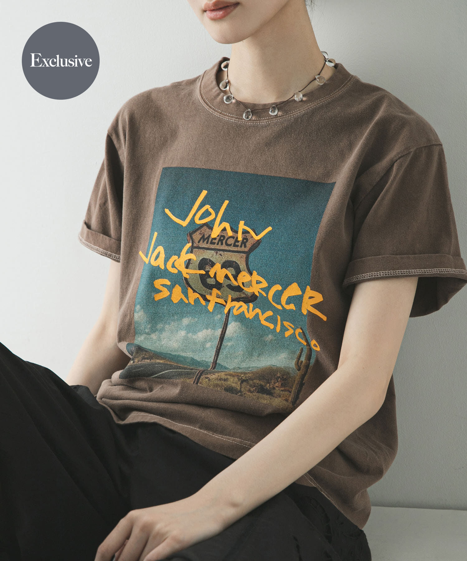 URBAN RESEARCH「『別注』J.J.Mercer&times;URBAN RESEARCH　PHOTO PRINT T-SHIRTS」|Tシャツ・カットソー|ブラウン