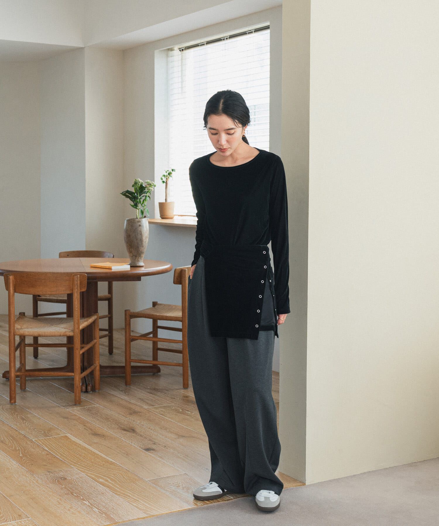 URBAN RESEARCH DOORS「シアーベロアプルオーバー」|Tシャツ・カットソー|