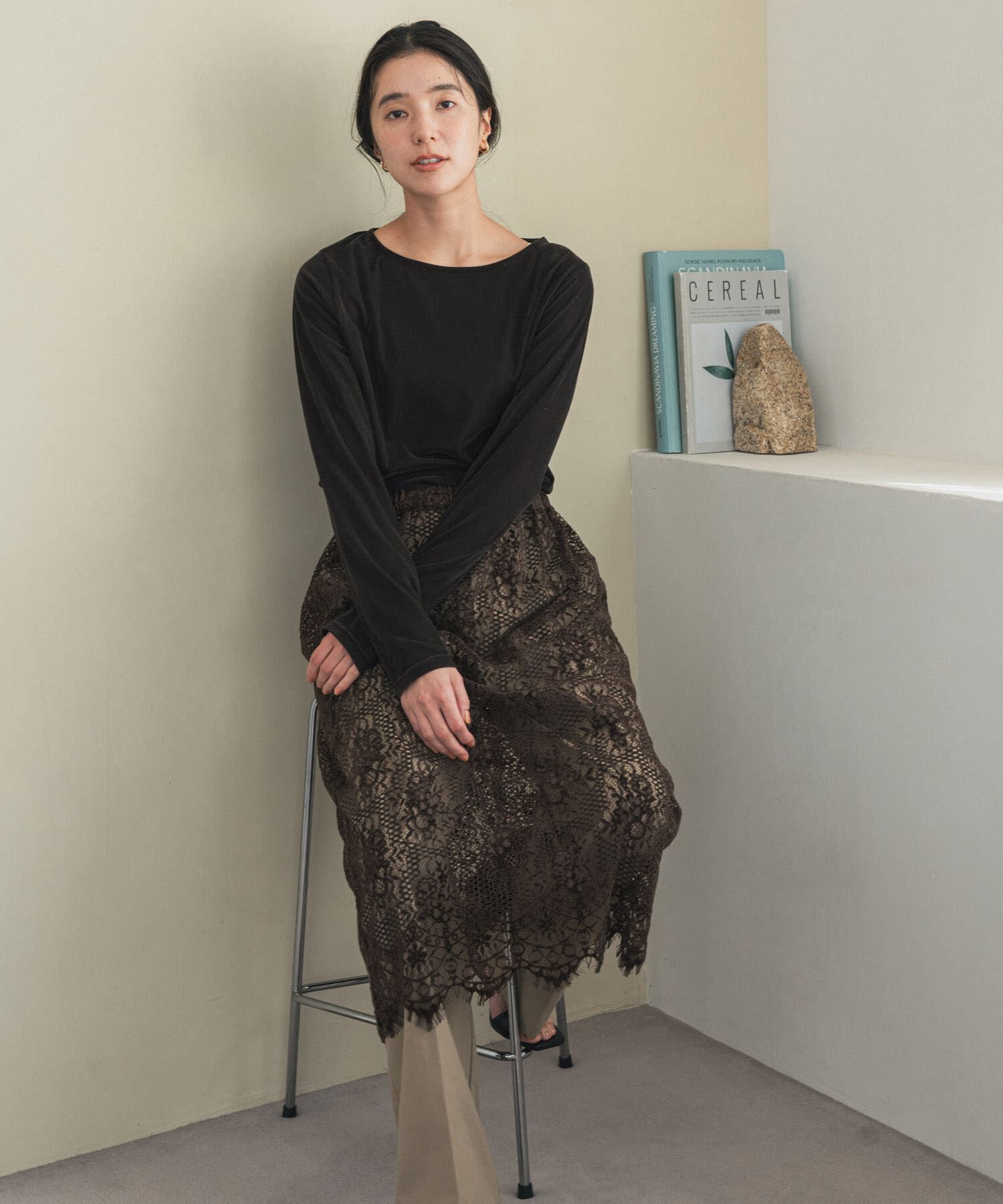 URBAN RESEARCH DOORS「シアーベロアプルオーバー」|Tシャツ・カットソー|