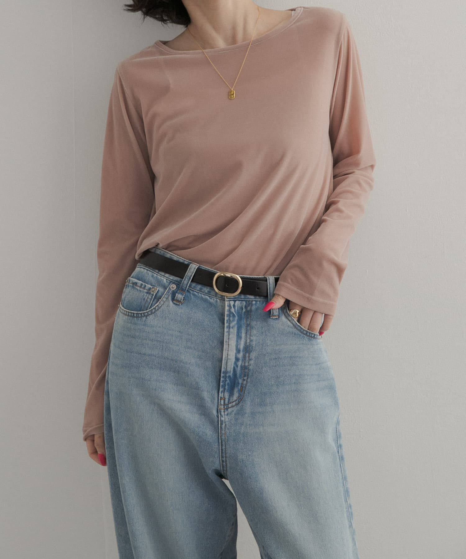 URBAN RESEARCH DOORS「シアーベロアプルオーバー」|Tシャツ・カットソー|