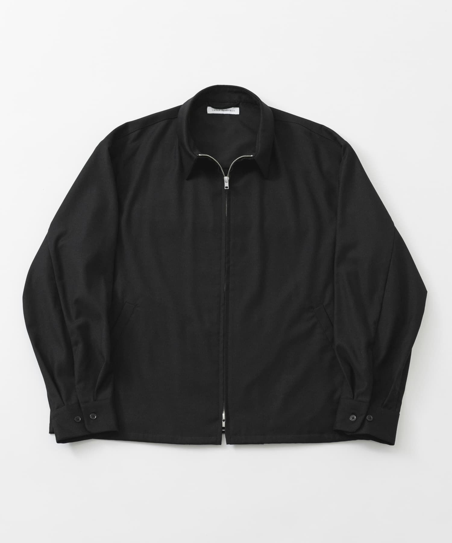 URBAN RESEARCH「WOOL BLEND SPORTS JACKET」|ブルゾン・スタジャン|ブラック