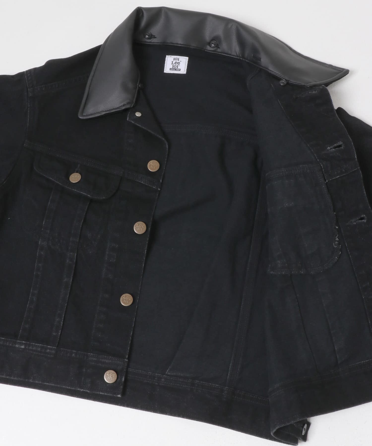 URBAN RESEARCH ROSSO「『別注』Lee&times;ROSSO　2WAY COLLAR SHORT JACKET」|デニムジャケット|