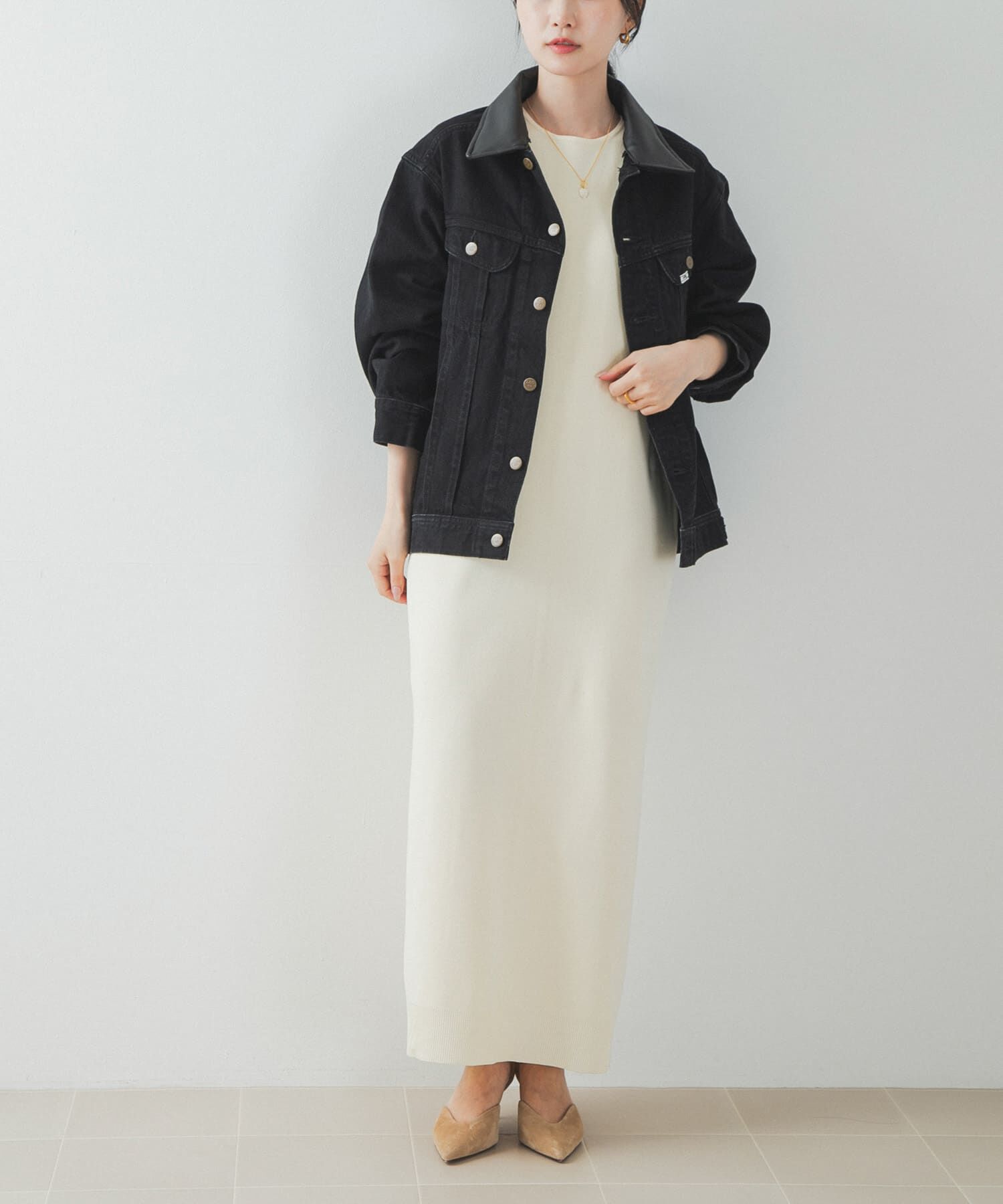 URBAN RESEARCH ROSSO「『別注』Lee&times;ROSSO　2WAY COLLAR JACKET」|デニムジャケット|