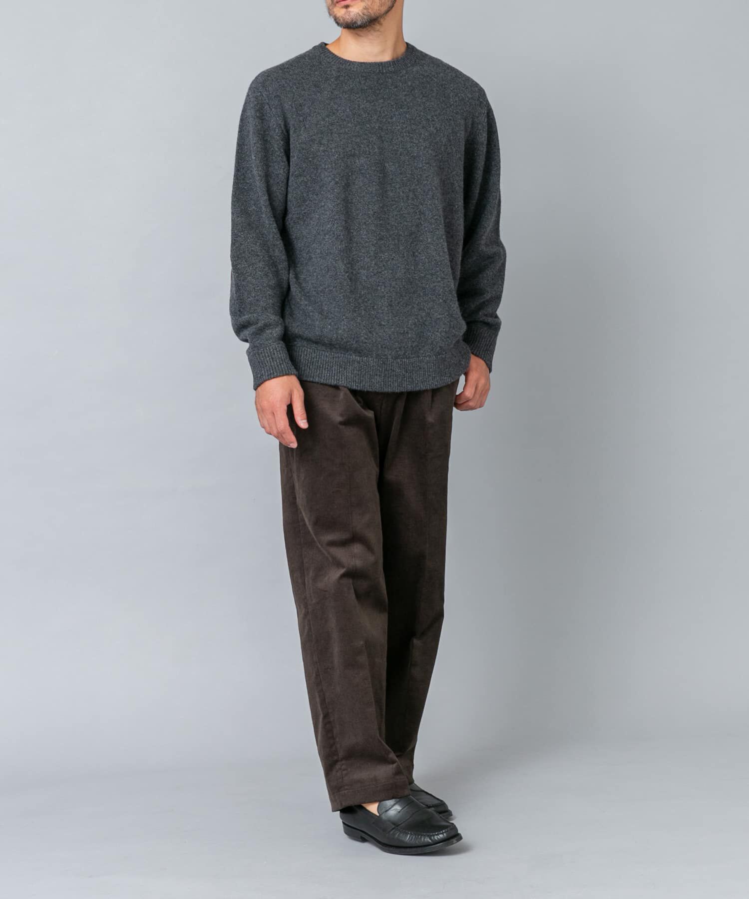 URBAN RESEARCH ROSSO「『XLサイズあり』ハミルトンラムズウールエルボーパッチニット」|ニット・セーター|