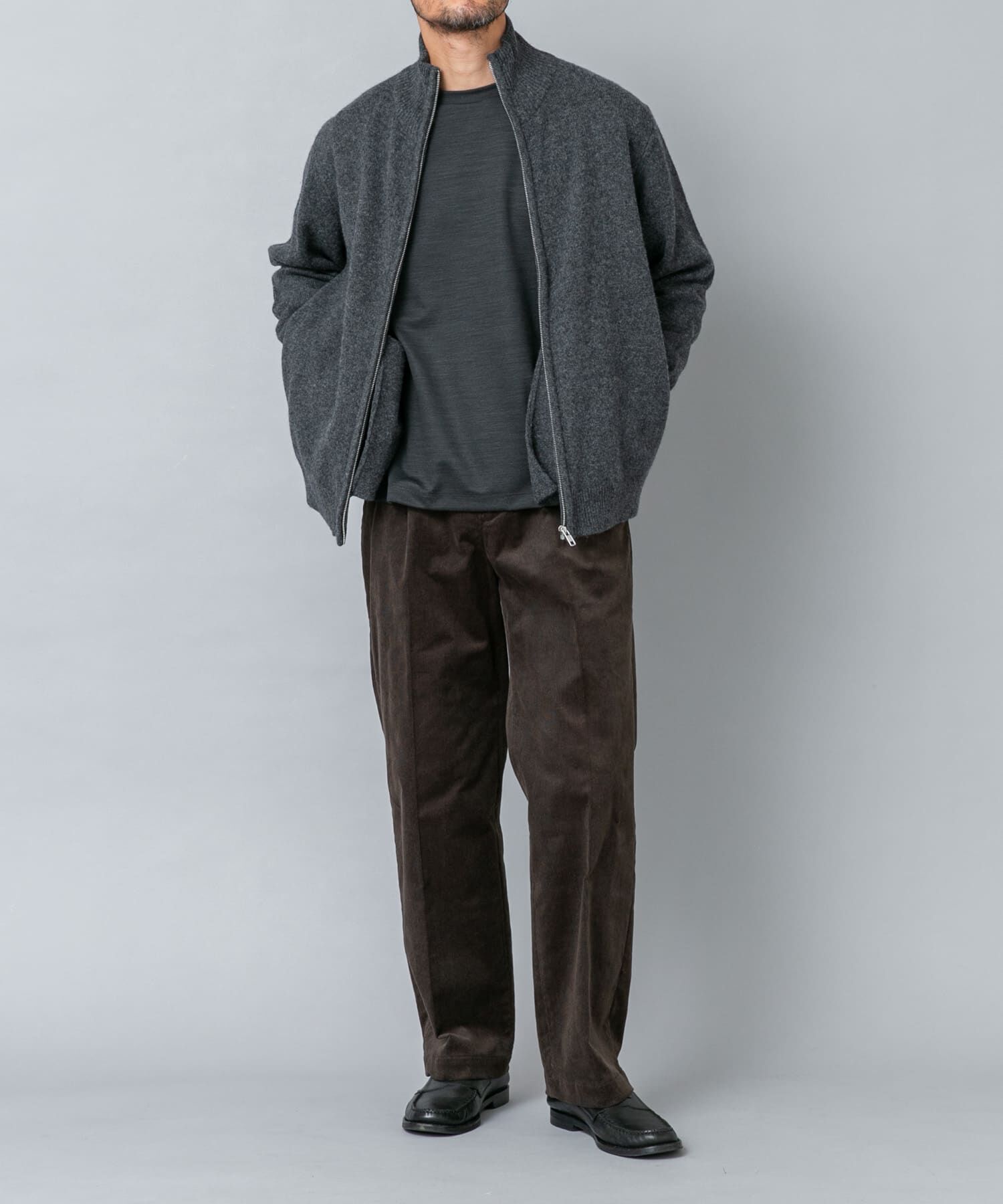 URBAN RESEARCH ROSSO「『XLサイズあり』ハミルトンラムズウールドライバーズニット」|ニット・セーター|