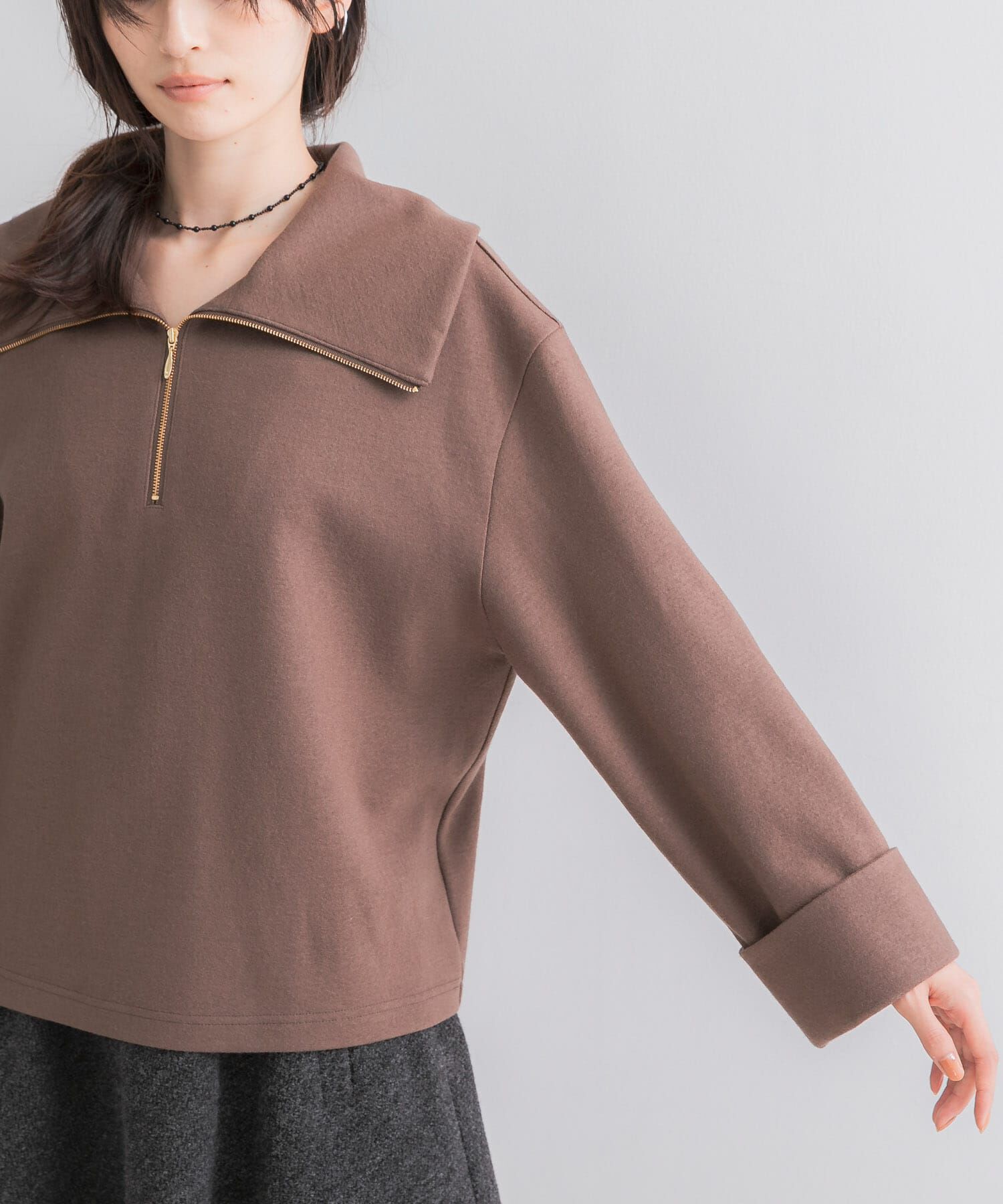 URBAN RESEARCH ROSSO「ウールジャージーZIPプルオーバー」|その他|