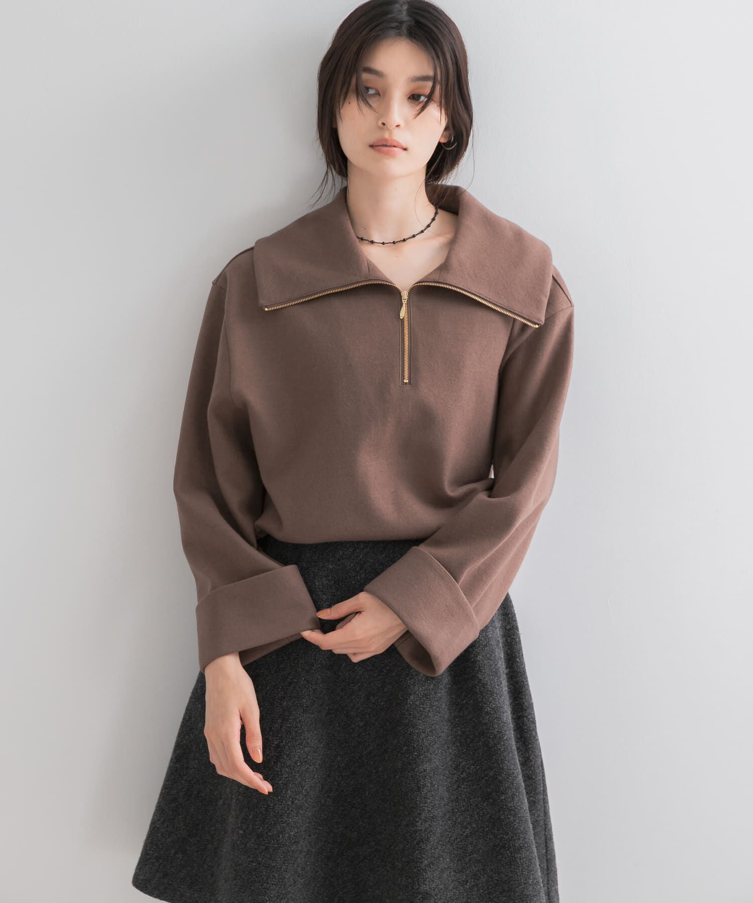 URBAN RESEARCH ROSSO「ウールジャージーZIPプルオーバー」|その他|