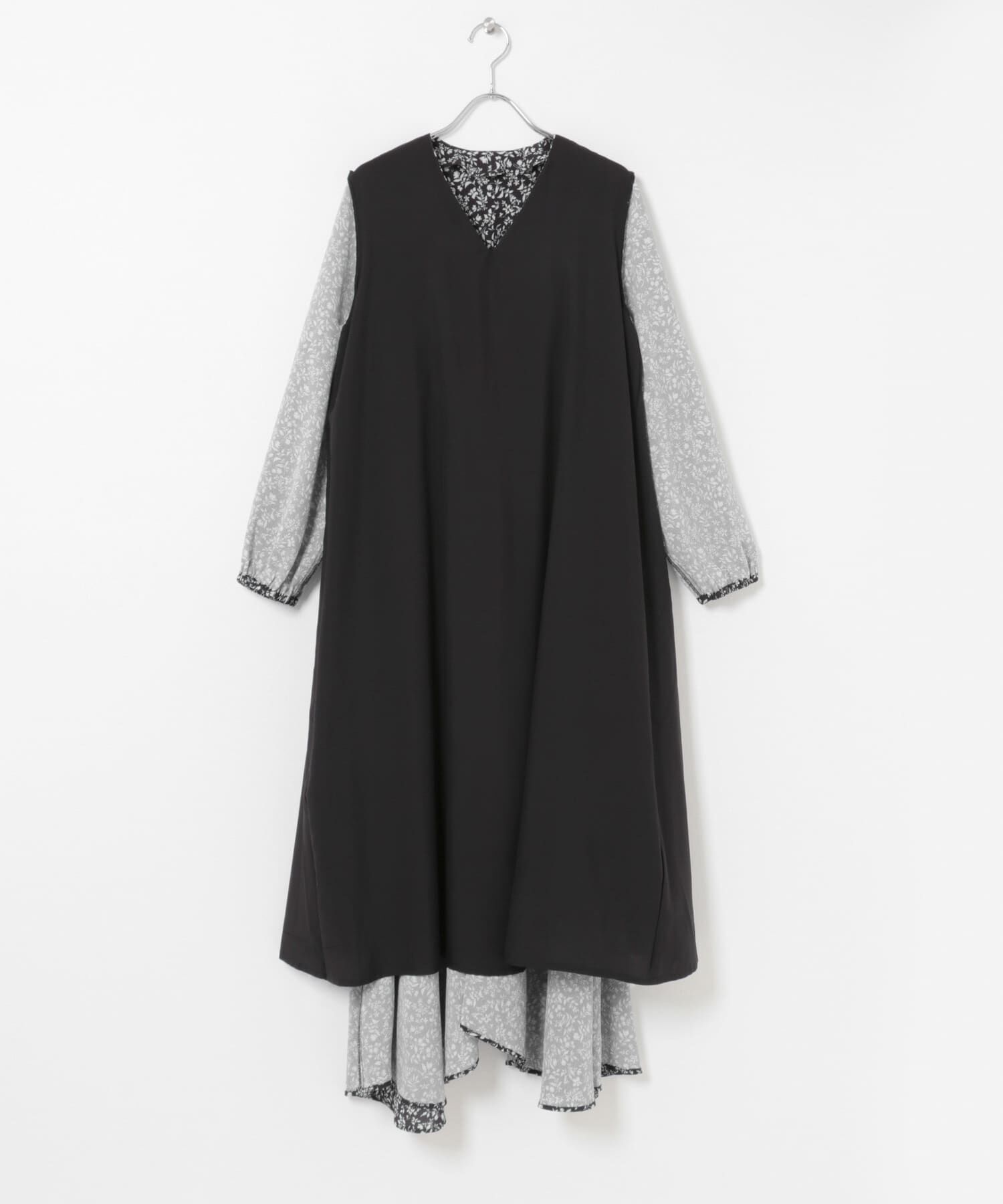 URBAN RESEARCH ROSSO「フリルデザインＶネックワンピース」|ワンピース|