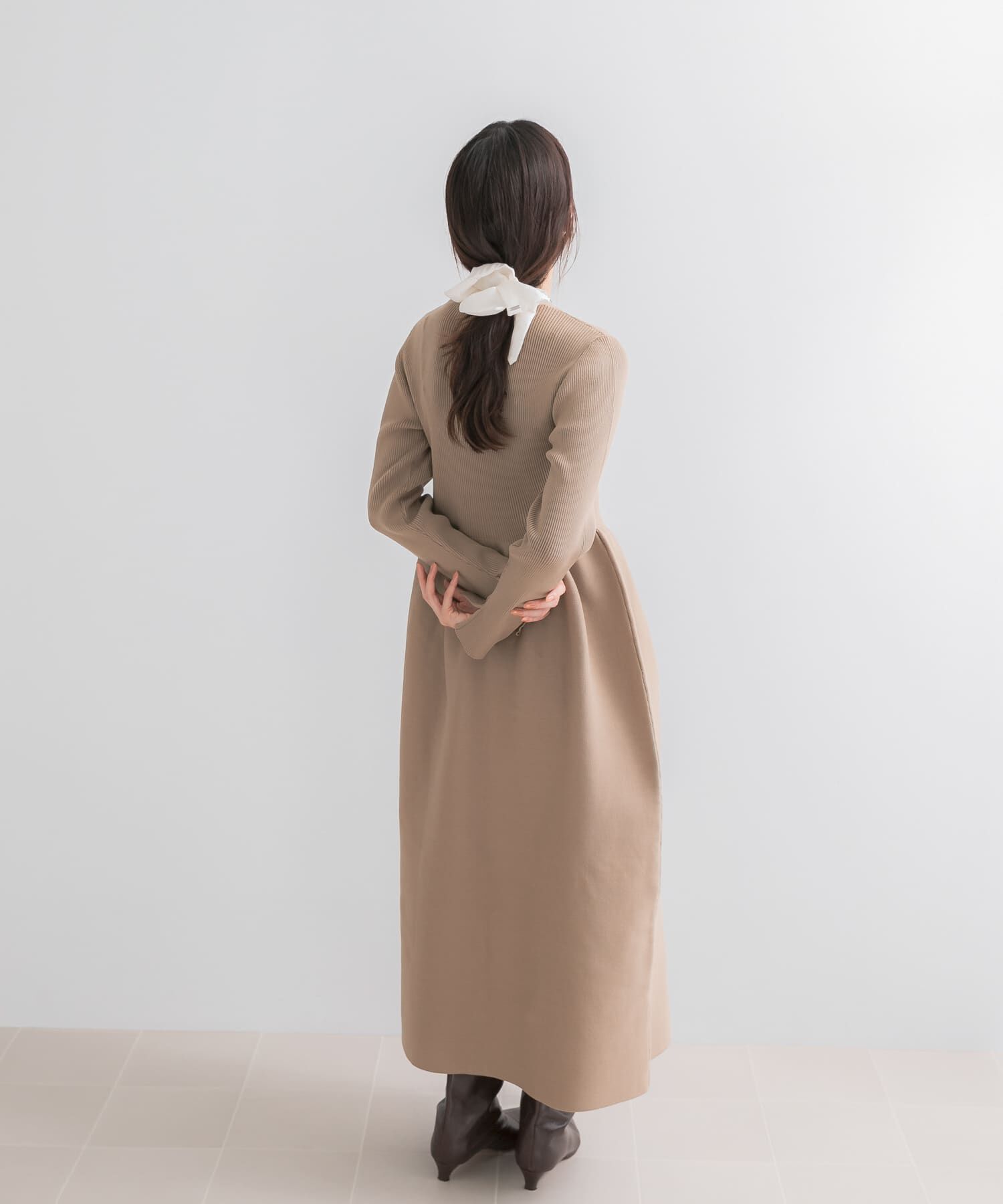 URBAN RESEARCH ROSSO「ボタンデザインフォルムニットワンピース」|ワンピース|
