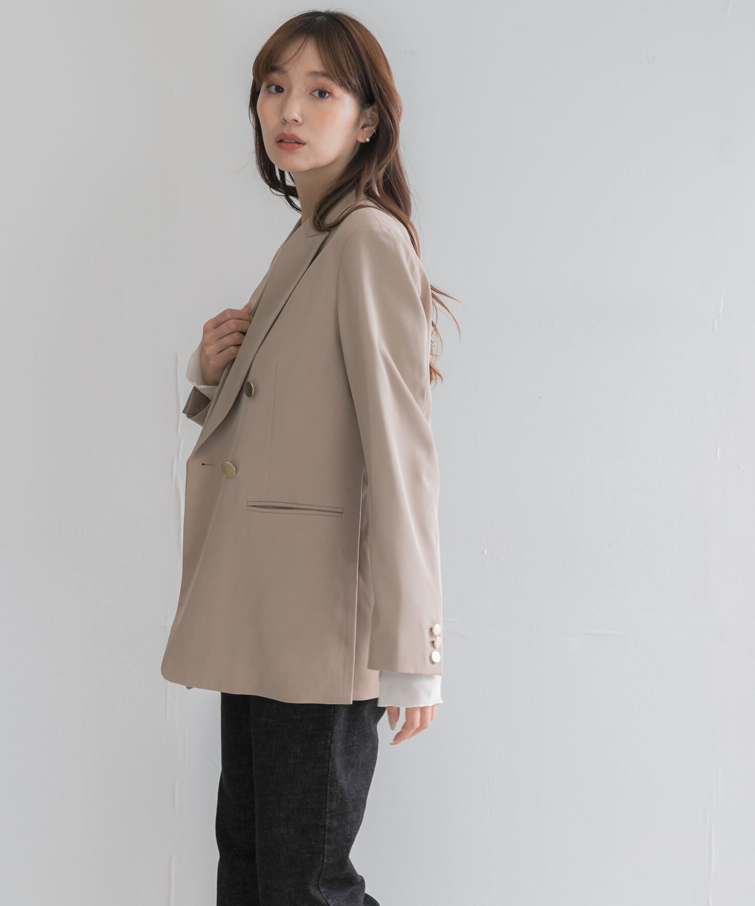 URBAN RESEARCH ROSSO「ウールライクツイルテーラードジャケット」|その他|