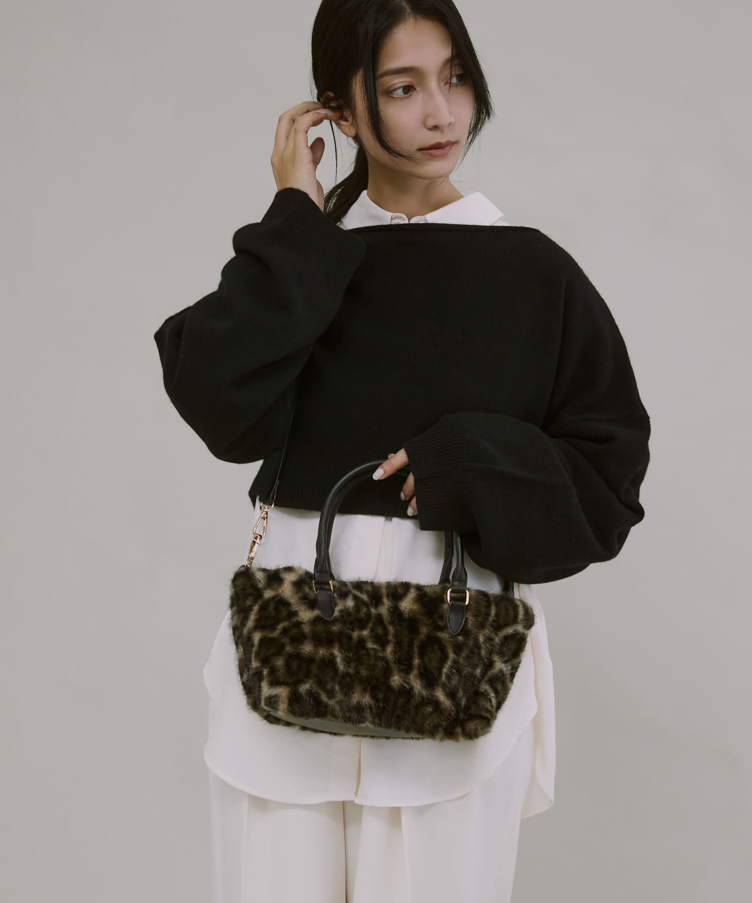 RODE SKO「フラッフィースクエアミニバッグ」|ハンドバッグ|