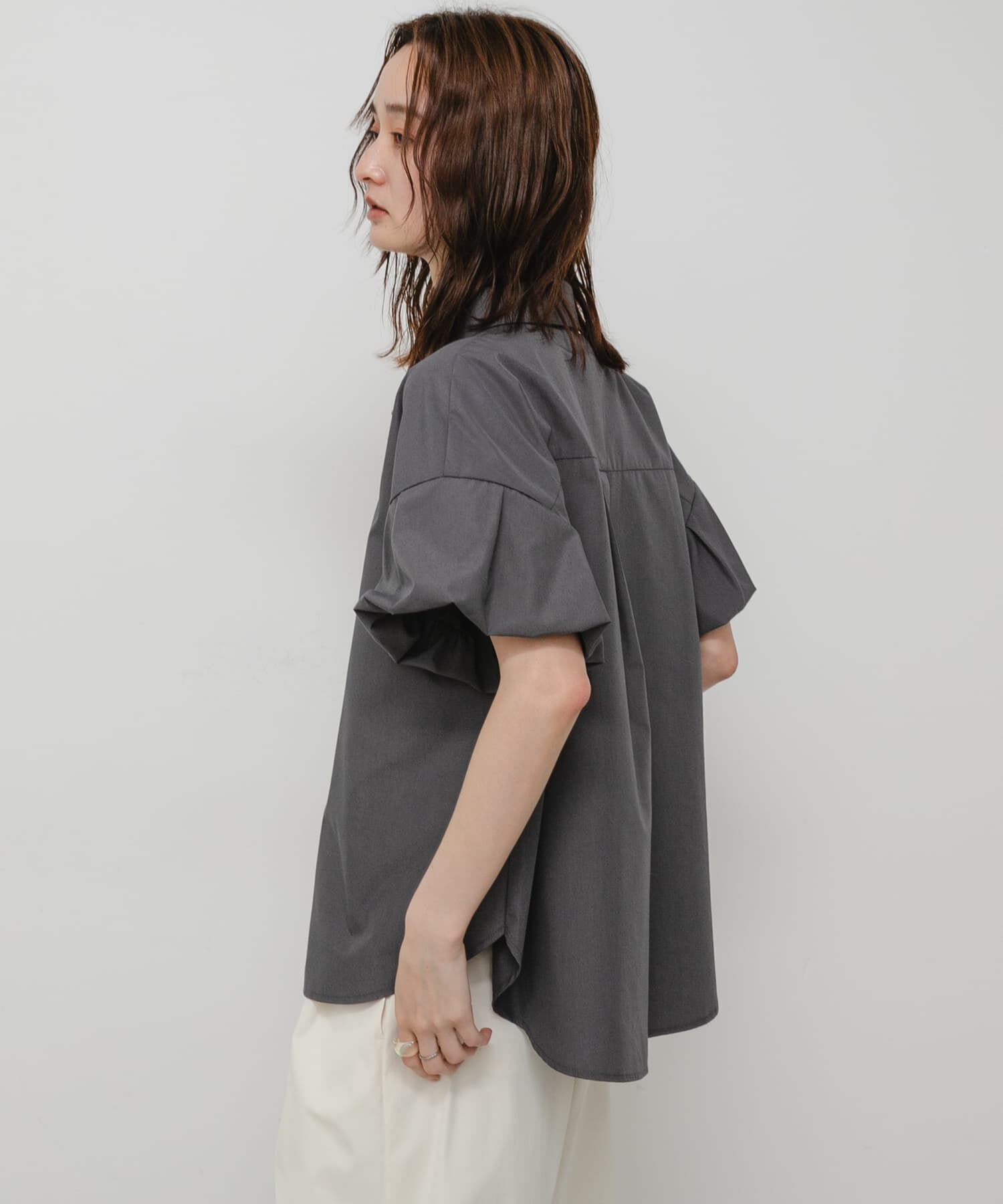 SENSE OF PLACE by URBAN RESEARCH「バルーンスリーブオーバーシャツ」|シャツ・ブラウス|