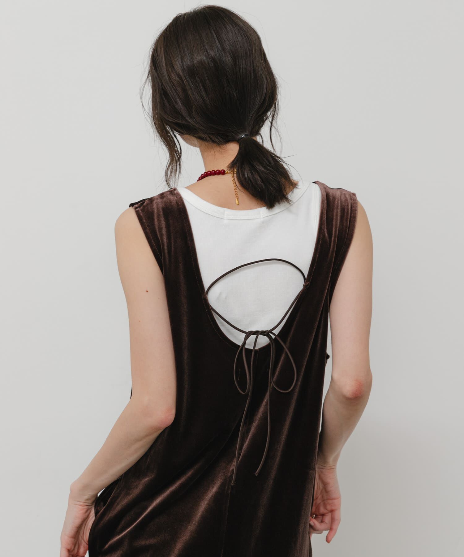 SENSE OF PLACE by URBAN RESEARCH「Uネックベロアワンピース」|その他|